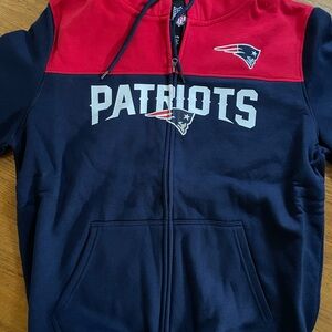 NFL Red and Blue Patriots Hoodie
